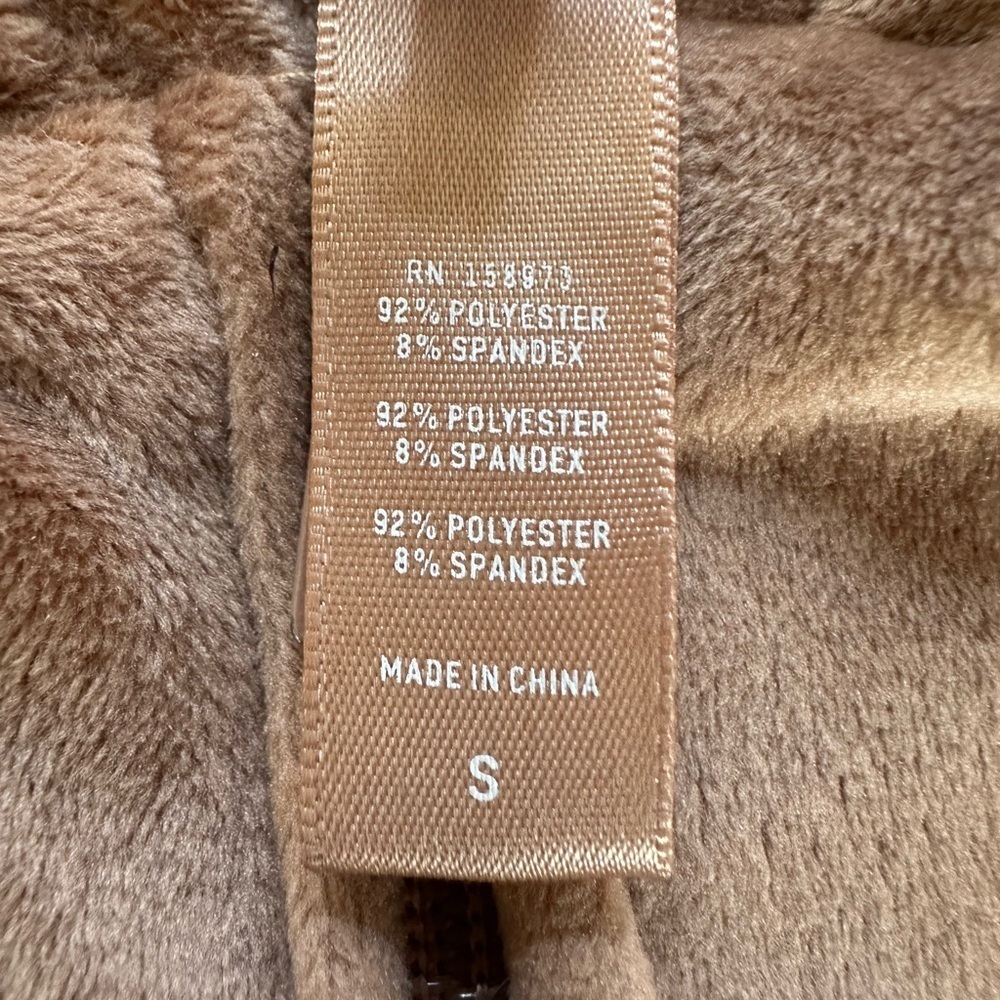 Skims Cropped Velour Hoodie in Sienna Size Small Loungewear Hoodie Jacket - Picture 7 of 8
